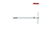 Llave magnética para bujías Force de 1/2" con articulación de rodilla de 20,6 mm