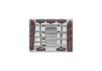 Juego de llaves Torx con mango en T, 14 piezas
