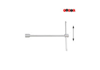 Llave de tubo hexagonal con mango en T ajustable por fuerza 17