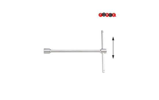 Llave de tubo hexagonal con mango en T ajustable por fuerza 17