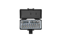 Juego de puntas y dados Force 1/4", 3/8" y 5/16" Resistorx de 17 piezas
