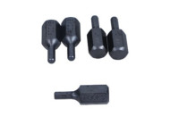 Puntas para torres de 10 mm (3/8") con hexágono interior de 4 mm x 30 mm, 5 piezas