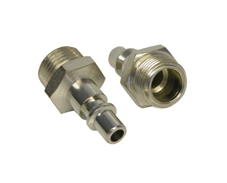 Adaptador 1/4 pulgada rosca externa macho 3/8 pulgada 2 piezas