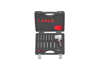 Juego de llaves de impacto Force de 1/2" y 677 Nm, 18 piezas