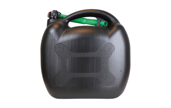 Bidón de gasolina de 20 litros, color negro