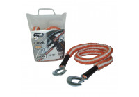 Cable de remolque Jumbo elástico naranja/blanco 2500 kg