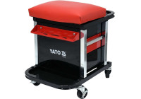 Taburete de taller Yato con caja de herramientas