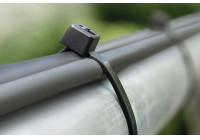 Brida HellermannTyton 390 x 4,6 mm, color negro UV (100 unidades)