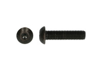 Tornillo de cabeza hexagonal M4 x 10 mm, negro, 100 piezas