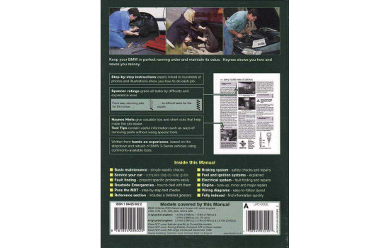 Manual de taller Haynes BMW Serie 3 Gasolina (abril de 1991-1999), Imagen 2