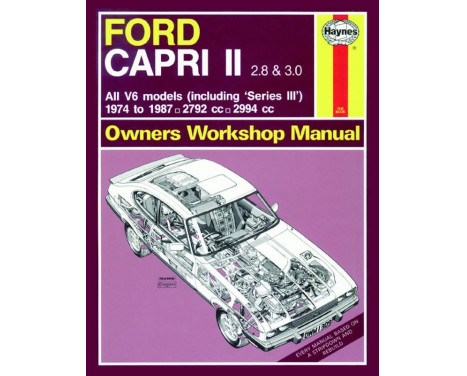 Manual de taller Haynes Ford Capri II (y III) 2.8 y 3.0 V6 (1974-1987) reimpresión clásica