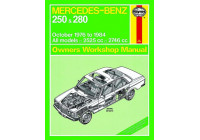 Manual de taller Haynes Mercedes-Benz 250 y 280 Serie 123 gasolina (octubre de 1976-1984) clásico rep