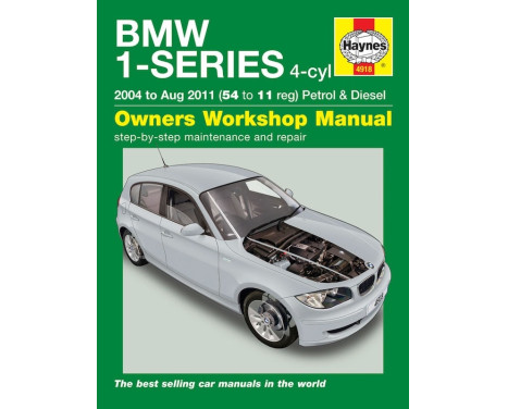Manual de taller Haynes para BMW Serie 1 (4 cilindros, gasolina y diésel) (2004 - agosto de 2011)