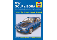 Manual de taller Haynes para VW Golf y Bora 4 cilindros gasolina y diésel (2001-2003)