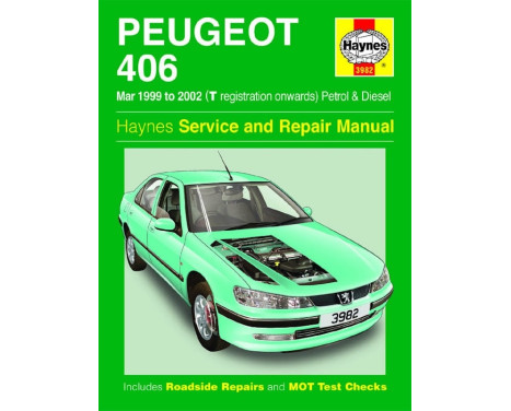 Manual de taller Haynes Peugeot 406 gasolina y diésel (marzo de 1999-2002)