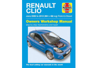 Manual de taller Haynes Renault Clio Gasolina y Diésel (junio de 2009-2012)