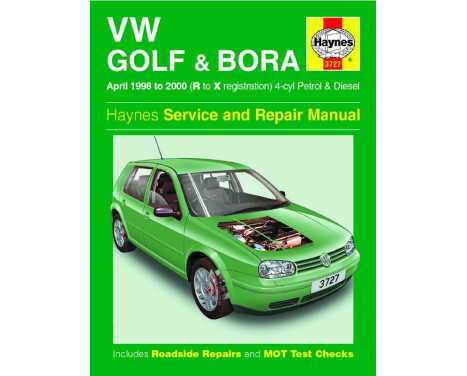 Manual de taller Haynes VW Golf y Bora Gasolina y Diésel (abril de 1998-2000)