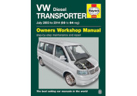 Manual de taller Haynes VW T5 Transporter (julio de 2003-2015)