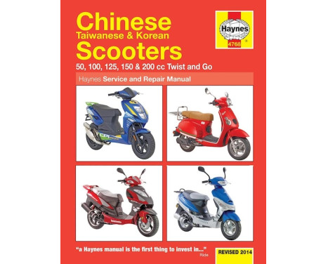 Scooters chinos, taiwaneses y coreanos de 50 cc, 125 cc y 150 cc (04-14)
