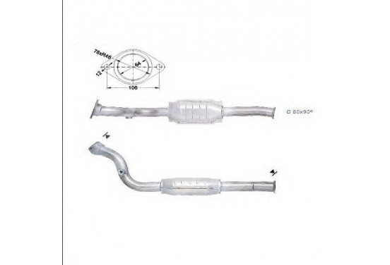 Katalysator Peugeot/Citroen/Fiat/Lancia