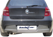 InoxCar uitlaat passend voor BMW 1-Serie E87 116i/118i 2004- 2x80mm Racing