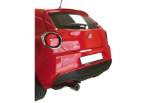 InoxCar uitlaat passend voor Alfa Romeo Mito 1.4TB MultiAir (135pk) 2010- 102mm