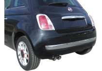 InoxCar uitlaat passend voor Fiat 500 1.4 16v (100pk) 2007- 2x70mm Racing