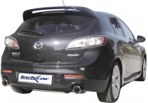 InoxCar uitlaat passend voor Mazda 3 2.3Di MPS (260pk) 2010- Links/Rechts 102mm