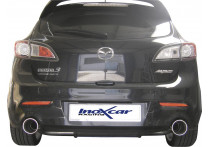 InoxCar uitlaat passend voor Mazda 3 2.3Di MPS (260pk) 2010- Links/Rechts 120mm Mega