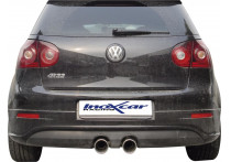 InoxCar uitlaat passend voor  Volkswagen Golf V R32 3.2 V6 (250pk) 2004- Links/Rechts 102mm