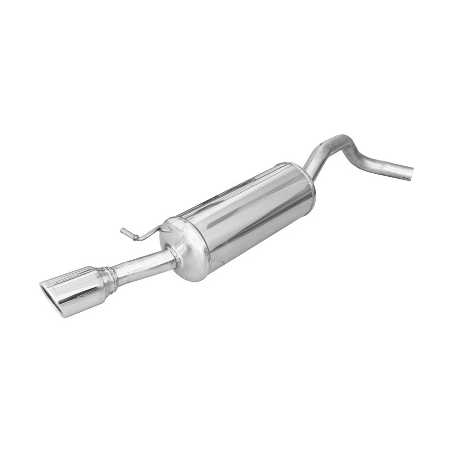 100% RVS Sportuitlaat passend voor Volkswagen Polo (6R) 1.4 85pk 2010-2014  1x90mm X-Race | Winpartscaribbean.com - Sport uitlaten