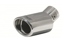Simoni Racing Uitlaatsierstuk Ovaal/Schuin RVS - Diameter 87x66mm - Lengte 155 - Montage 30 - 47 mm