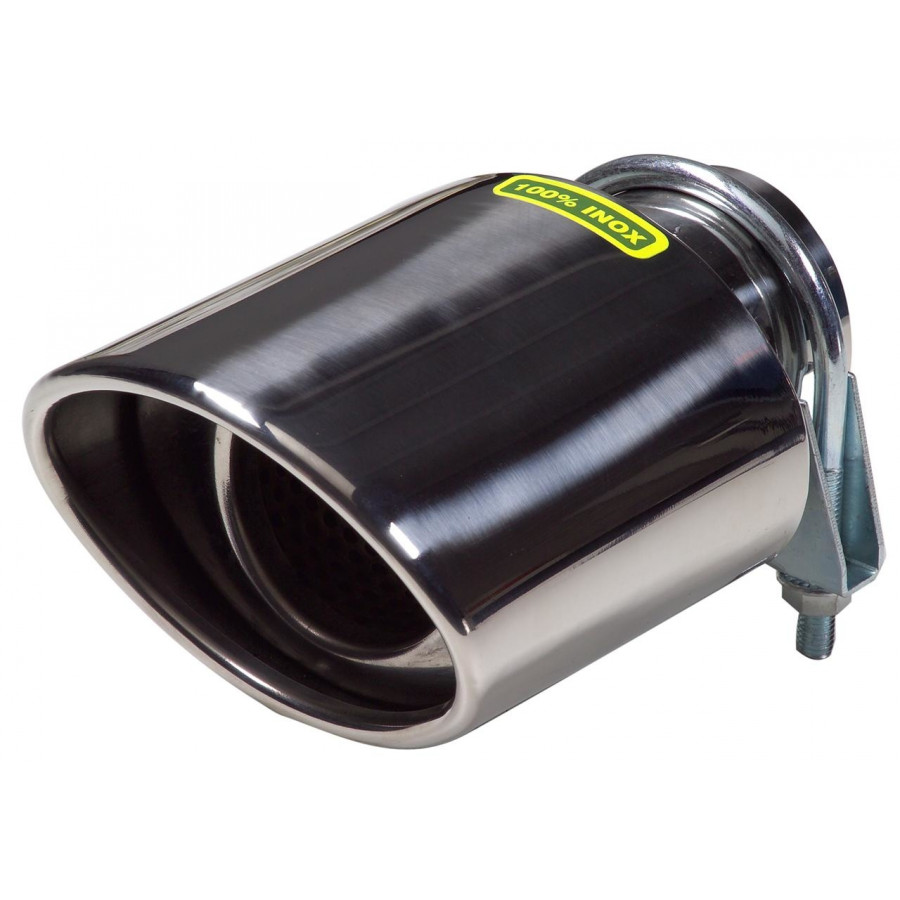 Profilé d'échappement Ulter Sport - Ovale 120x80mm coudé - Longueur