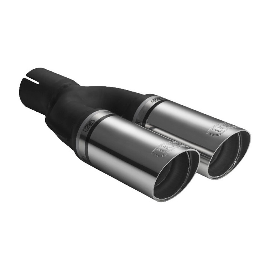 Fox Inox Échappement Sport 70mm 300mm Longueur Rond Roulé Juste Absorbeur