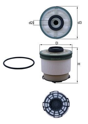 MAHLE ORIGINAL Fuel Filter FORD,MAZDA KX 385D 1722896,1725552,1749359 2507872,493866,5224622,AB399155DC,AB399155DD,AB399176AB,AB399176AC,1722896