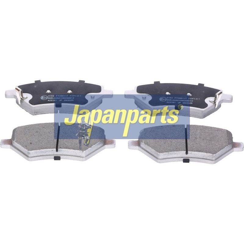 Bromsbelaggssats skivbroms PA0163AF Japanparts