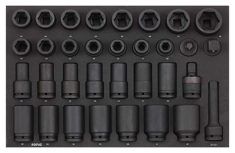 Sonic Power socket set 34quot 33delar
