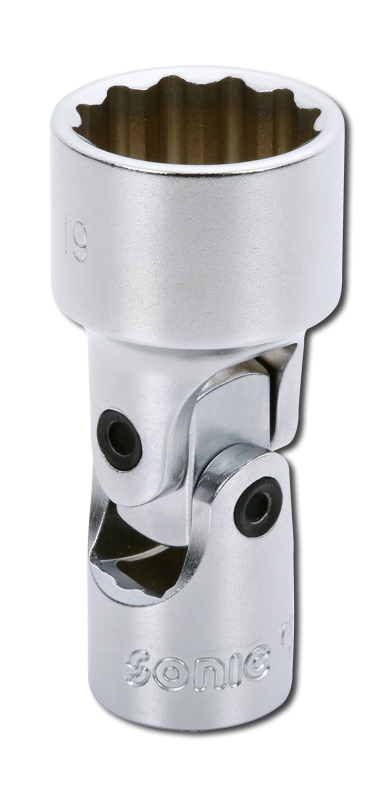 Cardan socket 3/8", 12-sided 16mm