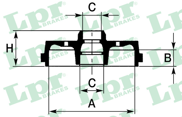 Lpr Bromstrumma 7D0426c Volkswagen 7D0426c Storlek 7