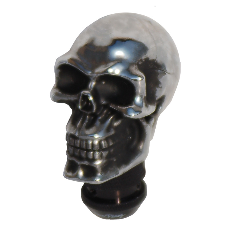 Pommeau de levier de vitesse Simoni Racing Skull Casque Bleu