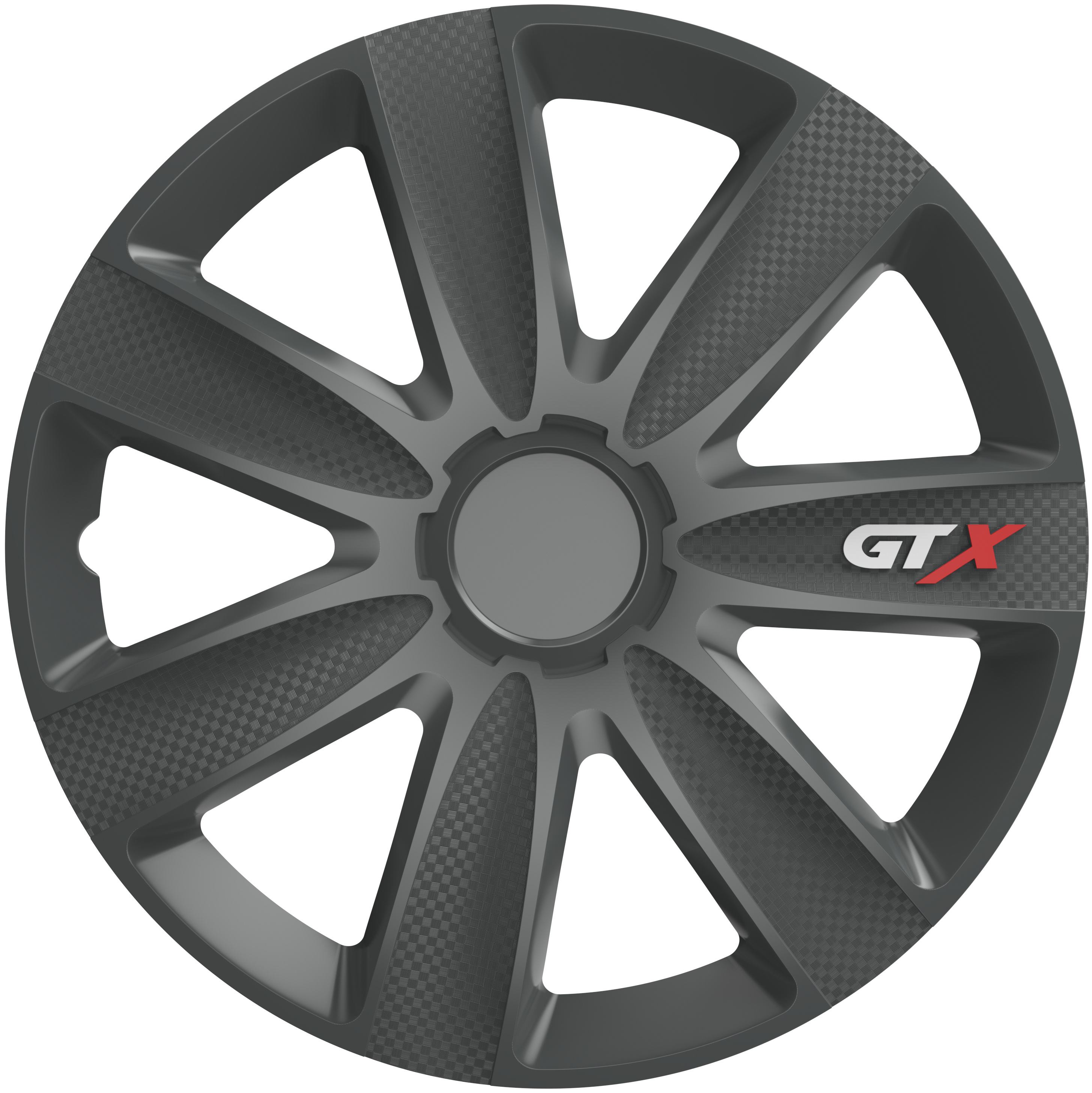 4-piece Hubcaps GTX Carbon Graphite 13 inch