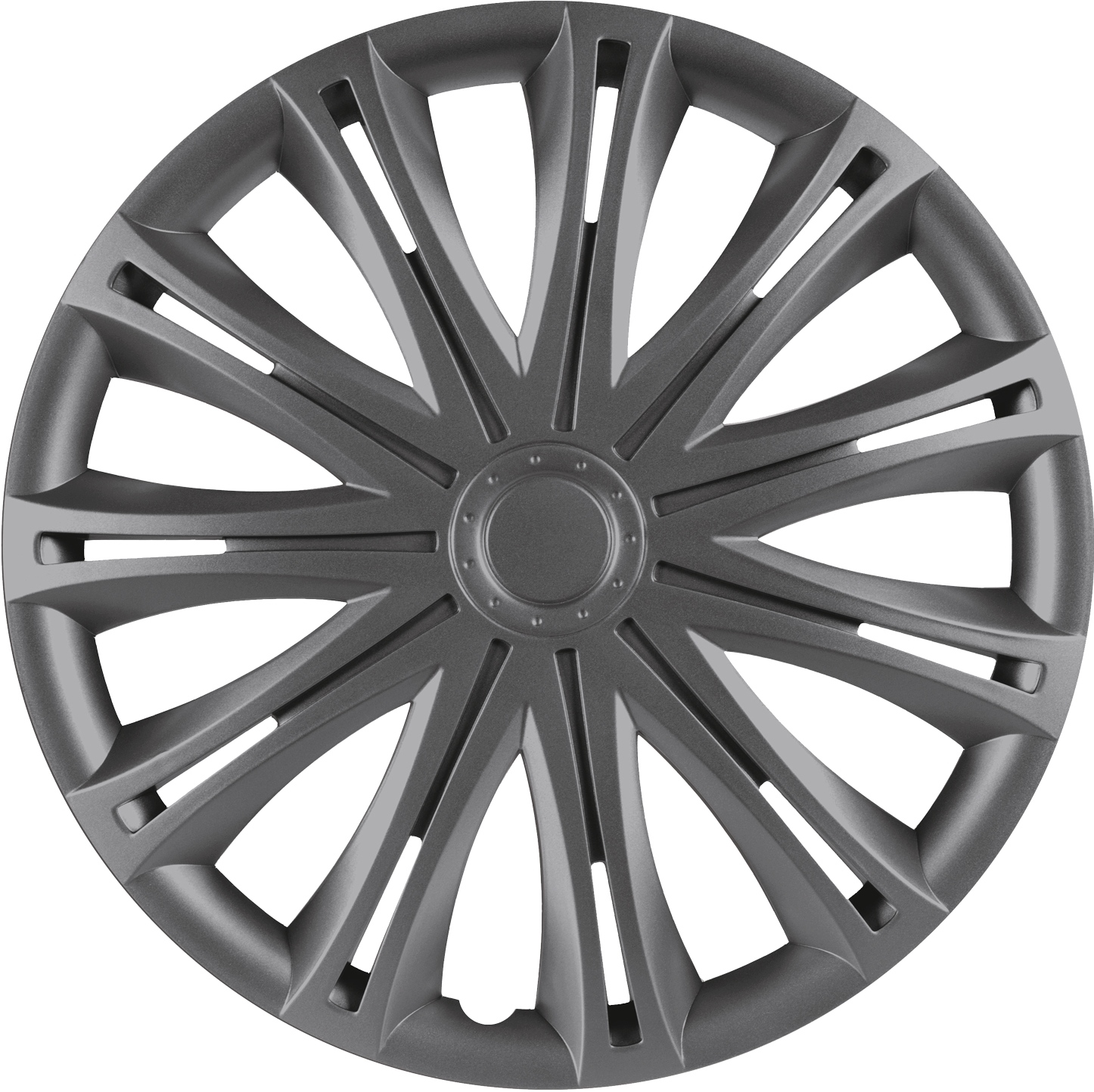 4-Piece Hubcaps Spark Graphite 13 Inch