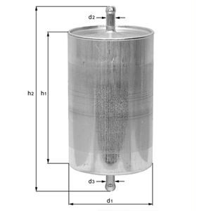 MAHLE ORIGINAL Fuel Filter In-Line Filter KL 35 BMW,BERTONE,ALPINA,3 Cabrio (E36),3 Limousine (E36),3 Limousine (E30),3 Coupe (E36),3 Compact (E36)