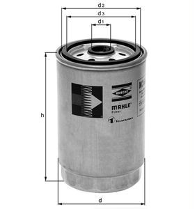 MAHLE ORIGINAL Fuel Filter MERCEDES-BENZ,SSANGYONG,DAEWOO KC 63/1D 190627,190636,6010900352 6610903055,5017831,870X9155AA,EFG103,93156616,93156616