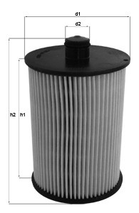 MAHLE ORIGINAL Fuel Filter Filter Insert KX 226D VOLVO,V70 II (285),XC90 I (275),S60 I (384),XC70 Cross Country (295),S80 I (184),S80 II (124)