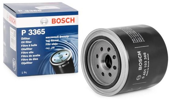 BOSCH Oil filter Spin-on Filter 0 451 103 365 Engine oil filter TOYOTA,AVENSIS Kombi (T25),COROLLA Verso (ZER_, ZZE12_, R1_)