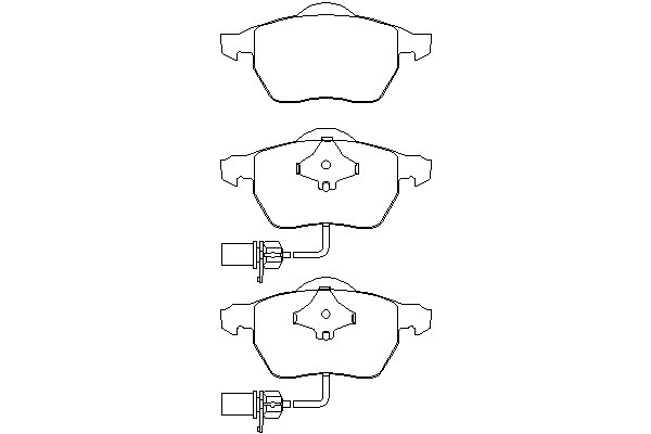 TEXTAR Brake pad set VW,AUDI,SKODA 2301802 3BD698151,4B0698151AB,4B0698151E 4B0698151J,4B0698151M,4B0698151N,8E0698151F,8E0698151J,8E0698151K,7434D555