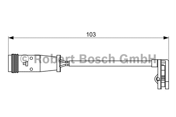 BOSCH Brake Pad Wear Sensor 1 987 473 037 Brake Wear Indicator,Brake Wear Sensor VW,MERCEDES-BENZ,CRAFTER 30-50 Kasten (2E_),CRAFTER 30-35 Bus (2E_)