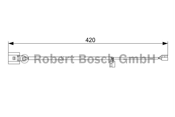 BOSCH Brake Pad Wear Sensor 1 987 473 012 Brake Wear Indicator,Brake Wear Sensor VW,AUDI,PORSCHE,Touareg (7LA, 7L6, 7L7),Q7 (4LB),Cayenne (9PA)