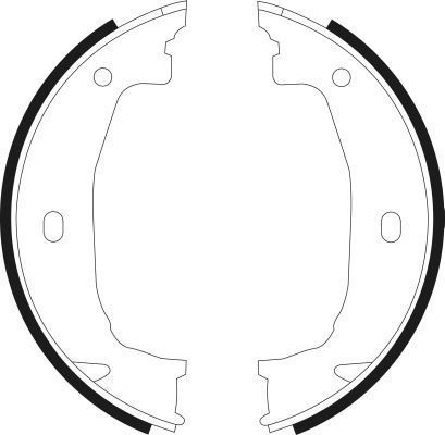 A.B.S. Handbrake Shoes BMW 9069 34411163244,34411165968,34416755273 Parking Brake Pads,Handbrake Pads,Brake Shoe Set, parking brake 34416761290